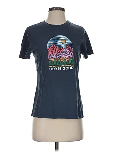 Pre-owned Life Is Good Active T-shirt In Blue