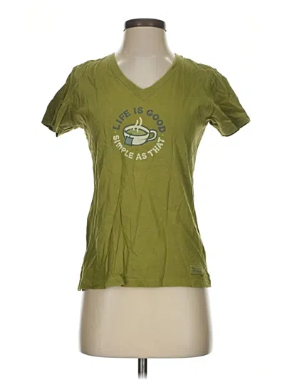 Pre-owned Life Is Good Active T-shirt In Green