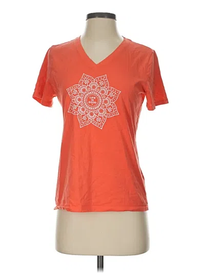 Pre-owned Life Is Good Active T-shirt In Orange