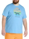 Life Is Good Big & Tall Dog Sunset Graphic Tee In Cool Blue