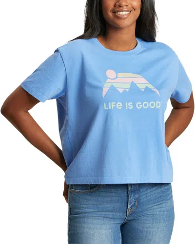 Life Is Good ® Boxy Crusher T-shirt In Blue