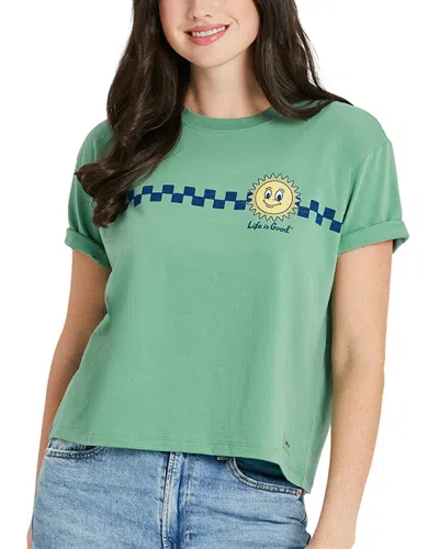 Life Is Good ® Boxy Crusher T-shirt In Green