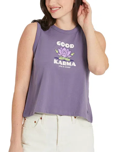 Life Is Good ® Boxy Crusher Tank In Purple