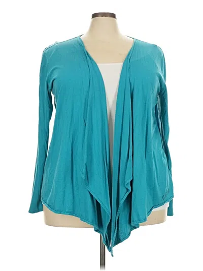 Pre-owned Life Is Good Cardigan Sweater In Blue
