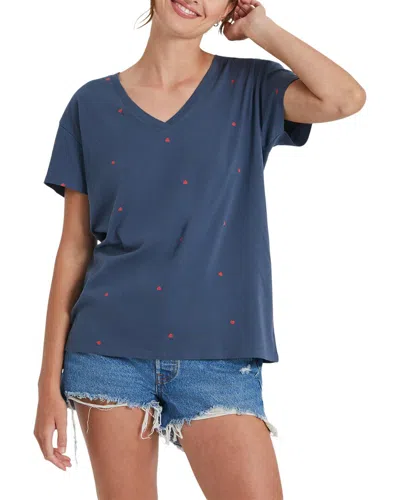 Life Is Good ® Crusher- Lite Aop V-neck T-shirt In Blue