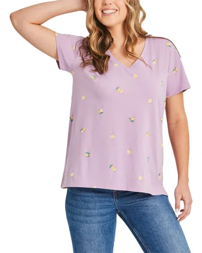 Life Is Good ® Crusher- Lite Aop V-neck T-shirt In Pink