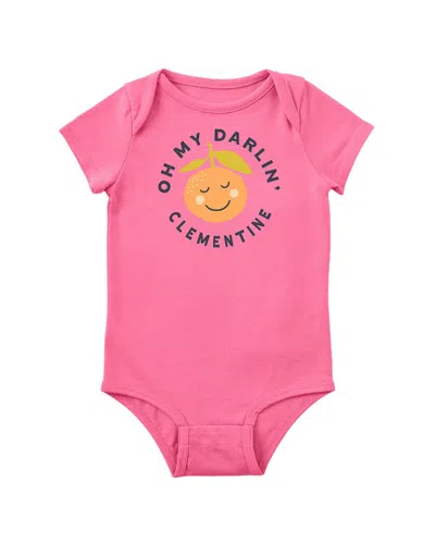 Life Is Good Kids'  Crusher Bodysuit In Pink