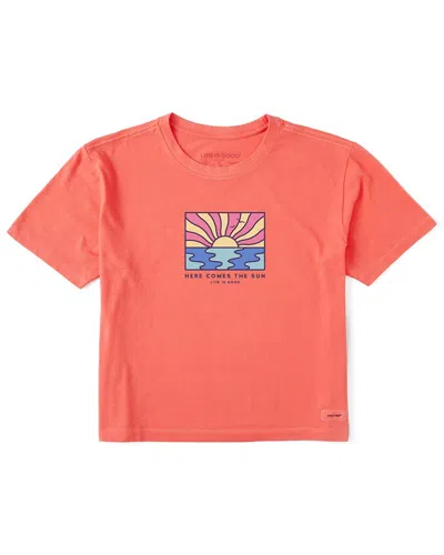 Life Is Good ® Crusher Boxy T-shirt In Orange