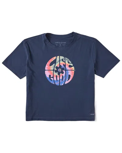 Life Is Good ® Crusher Boxy T-shirt In Blue