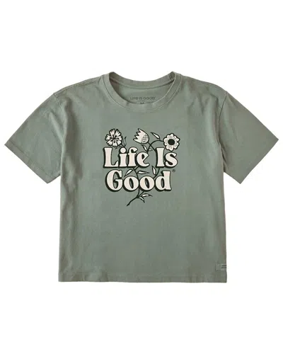 Life Is Good ® Crusher Boxy T-shirt In Green