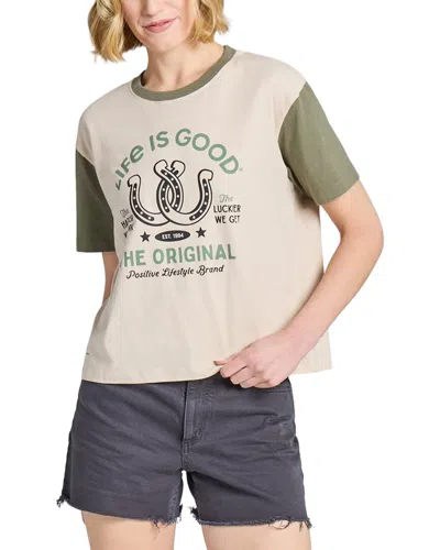 Life Is Good ® Crusher Boxy Tee In Multi