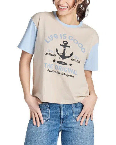 Life Is Good ® Crusher Boxy Tee In Gray