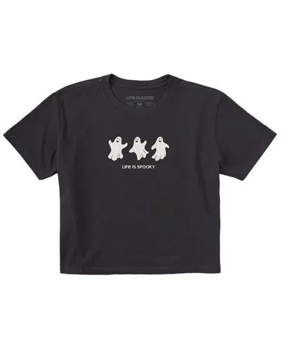 Life Is Good ® Crusher Boxy T-shirt In Black