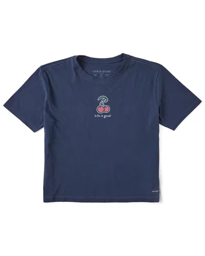 Life Is Good Crusher Boxy T-shirt In Blue