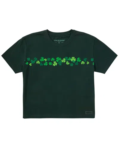 Life Is Good Crusher Boxy T-shirt In Green