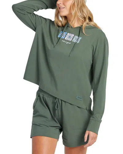 Life Is Good ® Crusher-flex Boxy Hoodie In Green
