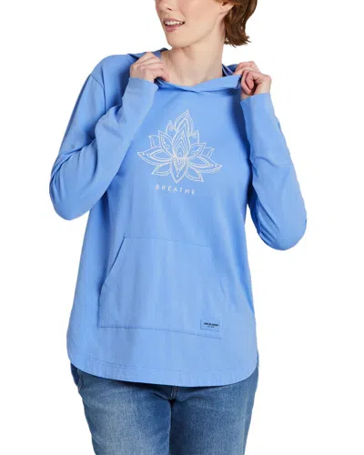 Life Is Good ® Crusher-flex Boxy Hoodie In Blue