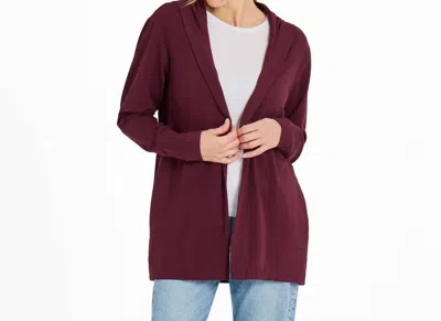 Life Is Good Crusher Flex Cardigan In Deep Burgundy In Brown