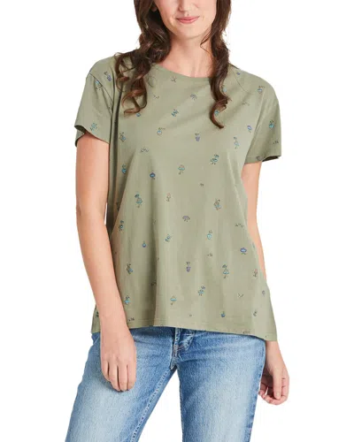Life Is Good ® Crusher- Lite Aop T-shirt In Mosgrn-moss Green