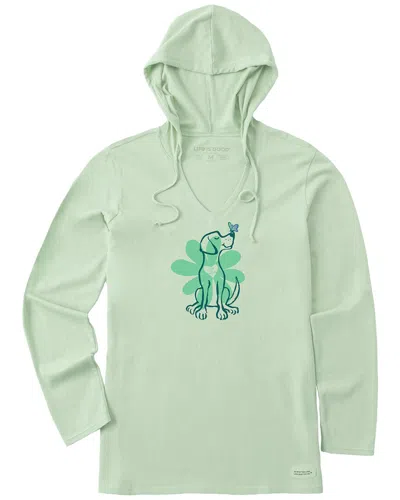 Life Is Good ® Crusher Lite Hooded T-shirt In Green