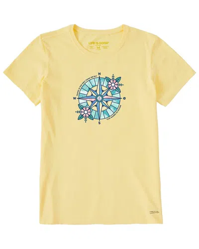 Life Is Good Crusher Lite T-shirt In Yellow