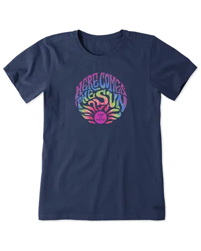 Life Is Good Crusher-lite T-shirt In Blue