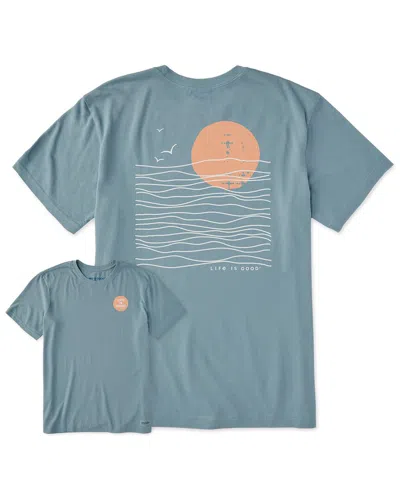 Life Is Good Crusher-lite T-shirt In Blue