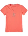 Life Is Good ® Crusher Lite T-shirt In Orange