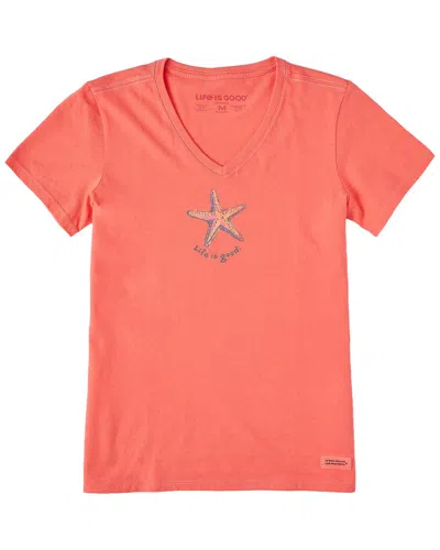Life Is Good ® Crusher Lite T-shirt In Orange