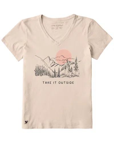 Life Is Good ® Crusher Lite T-shirt In Brown