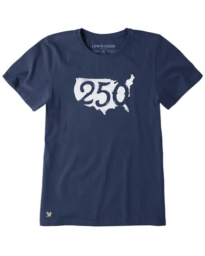 Life Is Good Crusher Lite T-shirt In Blue