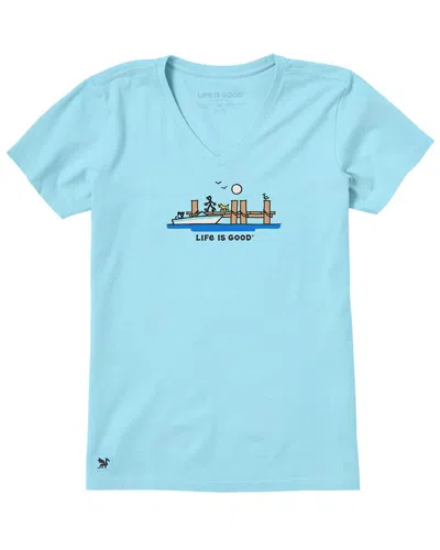 Life Is Good ® Crusher Lite T-shirt In Blue