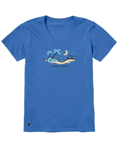 Life Is Good Crusher Lite T-shirt In Blue