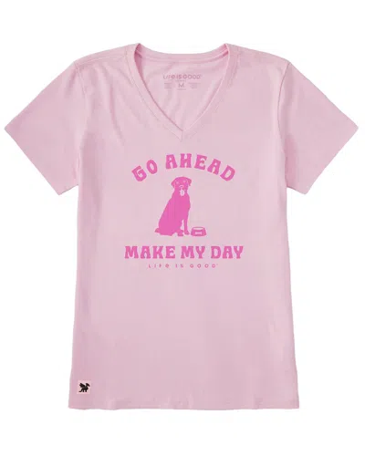 Life Is Good Crusher Lite T-shirt In Pink
