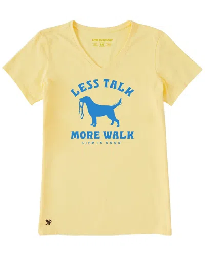 Life Is Good Crusher Lite T-shirt In Yellow