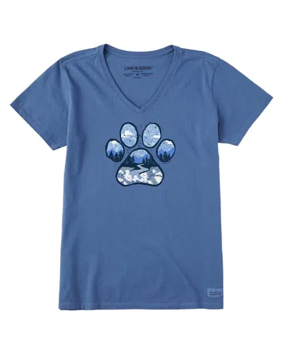 Life Is Good ® Crusher-lite V-neck T-shirt In Blue
