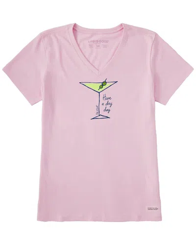 Life Is Good ® Crusher-lite V-neck T-shirt In Pink