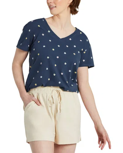 Life Is Good ® Crusher Lite V-neck T-shirt In Blue