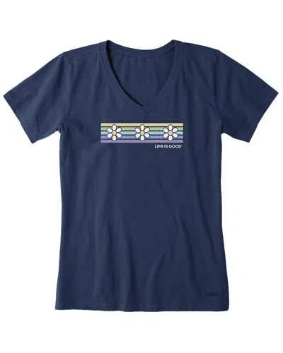 Life Is Good ® Crusher Lite V-neck T-shirt In Blue