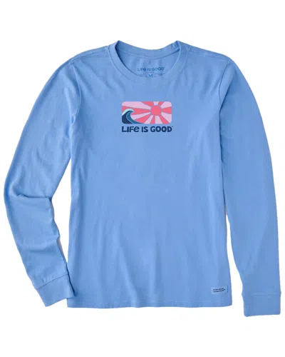 Life Is Good ® Crusher Long Sleeve T-shirt In Blue