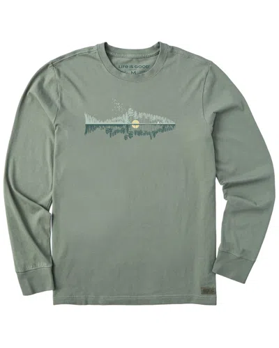 Life Is Good Crusher Shirt In Green
