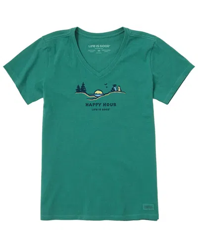 Life Is Good Crusher T-shirt In Green