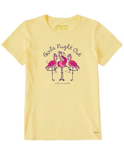 Life Is Good Crusher T-shirt In Yellow