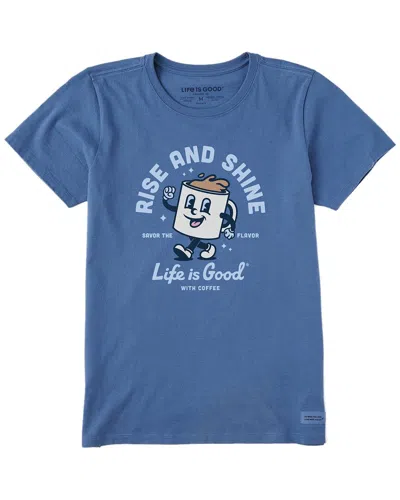 Life Is Good Crusher T-shirt In Blue