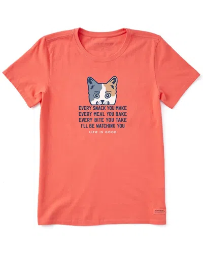 Life Is Good Crusher T-shirt In Orange