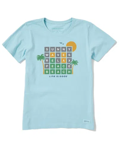 Life Is Good Crusher T-shirt In Blue