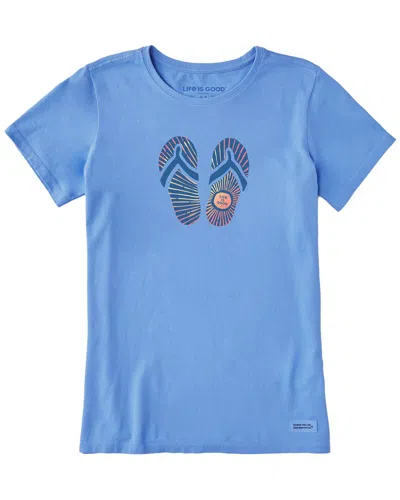 Life Is Good Crusher T-shirt In Blue
