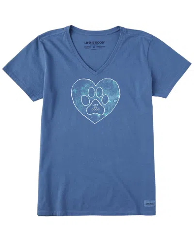 Life Is Good Crusher T-shirt In Blue