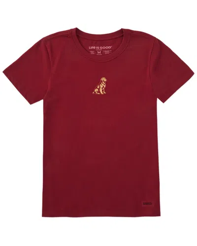Life Is Good ® Crusher T-shirt In Burgundy