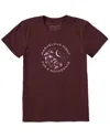 Life Is Good ® Crusher T-shirt In Burgundy